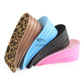 5cm PVC Height Increase Shoe Pad Taller Insoles GK-938