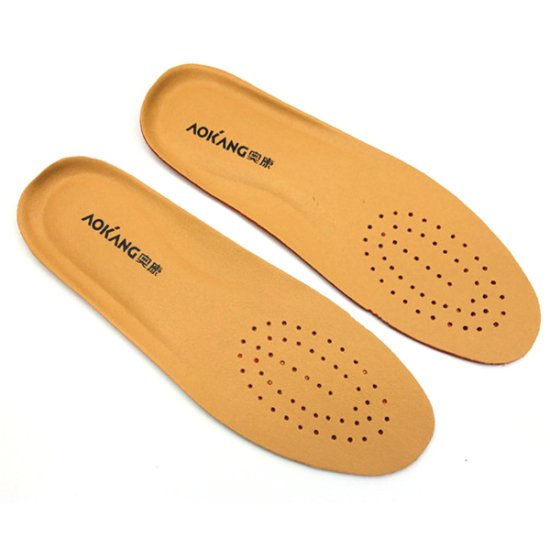 AOKANG Breathable Leather Insoles Soft Shoes Pad - Click Image to Close