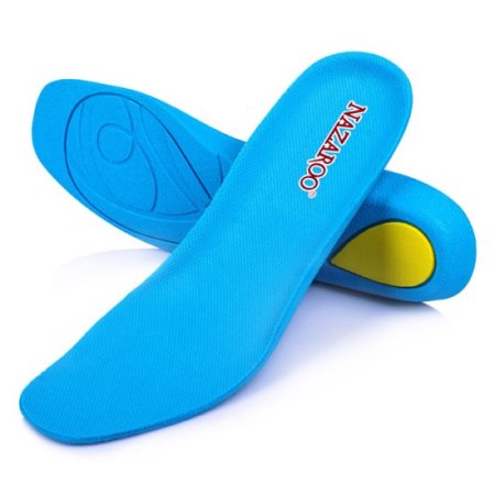 Comfortable Shock Absorption PU Insoles for Hikers Sky Blue