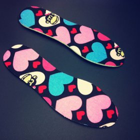 Children Latex Shoe Insoles with Lovely Rabbit Pattern GK-1602