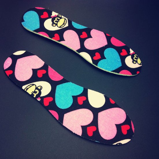 Children Latex Shoe Insoles with Lovely Rabbit Pattern GK-1602 - Click Image to Close