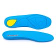 Comfortable Shock Absorption PU Insoles for Hikers Sky Blue