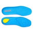 Comfortable Shock Absorption PU Insoles for Hikers Sky Blue