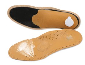 New Soft Arch Support Corrective Cowhide Leather Shoes Insoles GK-1425