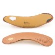 Cow Leather Orthotic Arch Support 3/4 Length Insoles GK-631