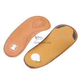 Cow Leather Orthotic Arch Support 3/4 Length Insoles GK-631