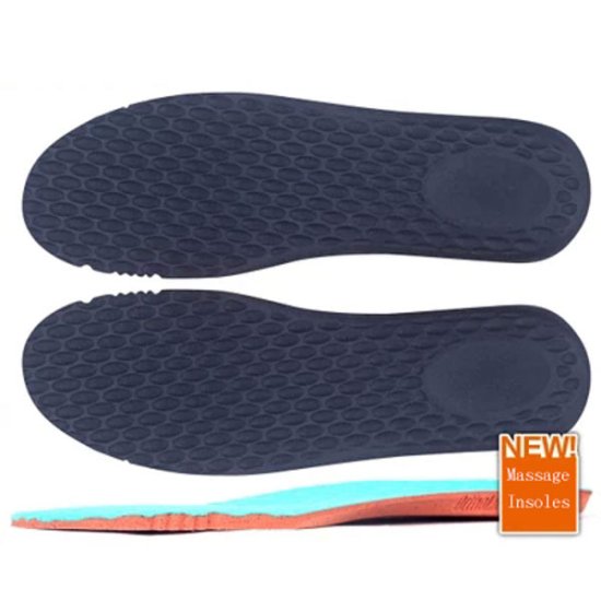 Deodorant Breathable Ortholite Foot Massage Insoles Black - Click Image to Close