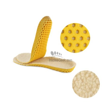 Fleece Thermal Shoe Insoles EVA Warming Inner GK-1511