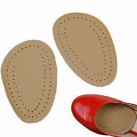 Leather Forefeet Half Pad Women Gel Foot Care Insoles GK-1321