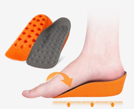 Half Increased Contact Heel Pad Insoles for Men and Women