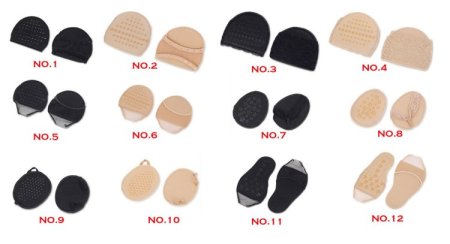 High Heel Shoe Comfort Anti Slip Forefoot Shoe Pads GK-1319