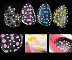 2 Pairs Transparent Silicone Ball Pad High Heel Shoes Insoles