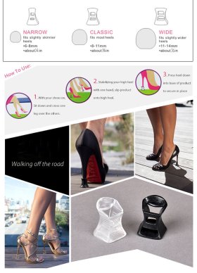 High Heel Protector Non-slip Shoe Cover for Fashion Women
