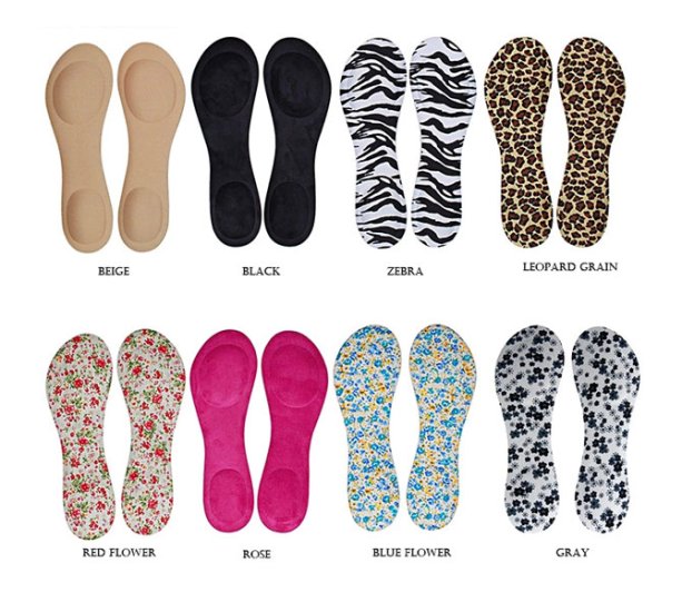 High Heels Pad Arch Support Sponge Insole GK-1105 - Click Image to Close