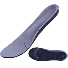 Soft and Comfortable Breathable Shock Absorb Insoles Grey