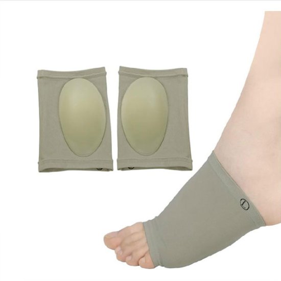 Silicone Elastic Bandage Flat Foot Massage Orthotics Insoles - Click Image to Close