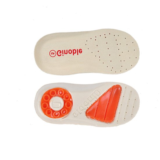 Ginoble Kid's Shock Absorption Insoles with Heel Cup Mat - Click Image to Close