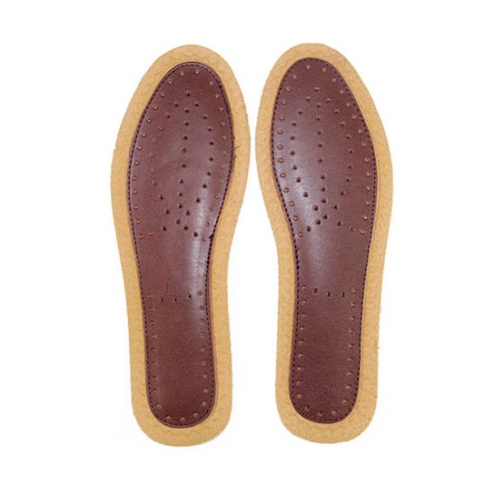 Men's Bamboo Leather Insoles Deodorant Shoe Inserts GK-1401 - Click Image to Close