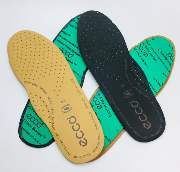 Replacement ECCO Leather Insoles GK-1412 - Click Image to Close