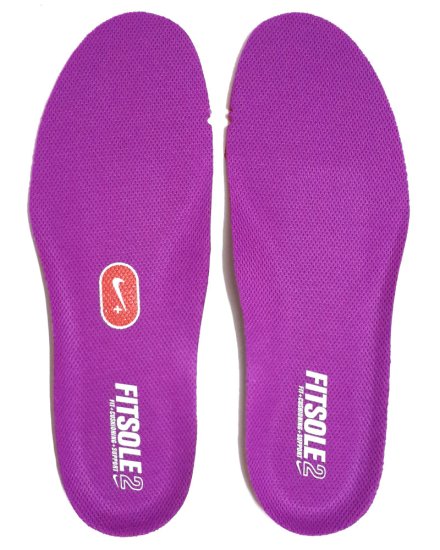 Replacement Nike Fitsole2 Fit Cushioning Support Insoles Purple GK-0149 - Click Image to Close