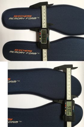 Replacement Skechers Memory Foam Medium Flat Insoles GK-516