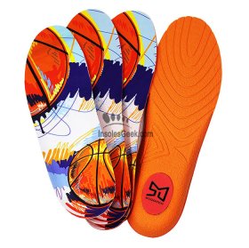 Shock Absorption PU Large Size Basketball Shoes Insoles GK-1867
