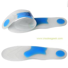 Soft Silicon Gel Shoe Pad Health Care Thicker Insoles GK-420