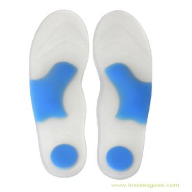 Soft Silicon Gel Shoe Pad Health Care Thicker Insoles GK-420