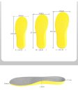 Soft and Comfortable Breathable Shock Absorb Insoles GK-0110