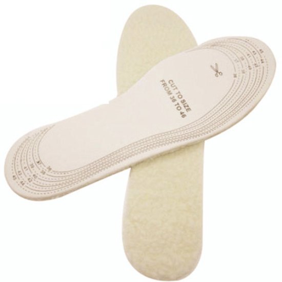 Soft Lambs Wool Latex Warm Insoles for Winter - Click Image to Close