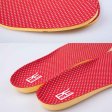 Soft PU Massage Shoe Insoles Red Breathable Insole GK-702