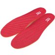 Soft PU Massage Shoe Insoles Red Breathable Insole GK-702