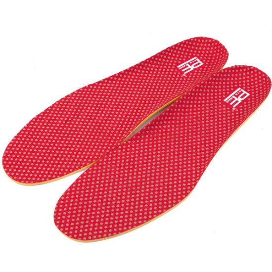 Soft PU Massage Shoe Insoles Red Breathable Insole GK-702 - Click Image to Close