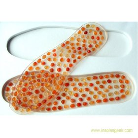 Natural Agate Gel Insoles Foot Massage Shoe Inserts Pad GK-1001